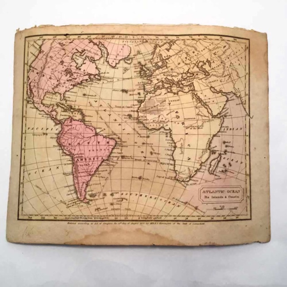 Antique Hand Colored 1830 Map- Atlantic Coastlines - Picture 8 of 10